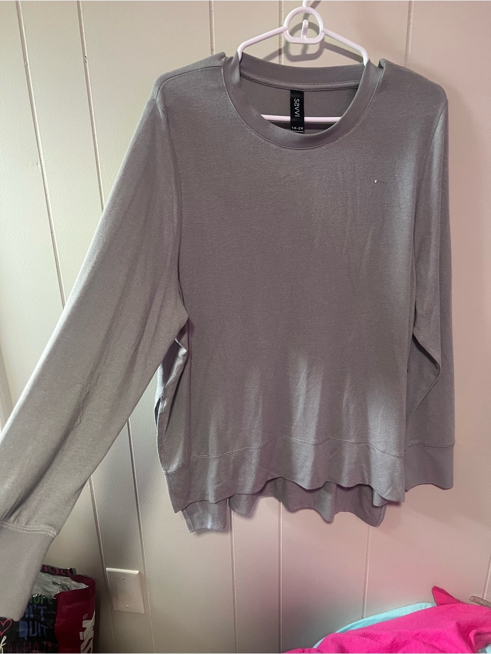 Savvy Gray Relaxed Crewneck Sweatshirt
